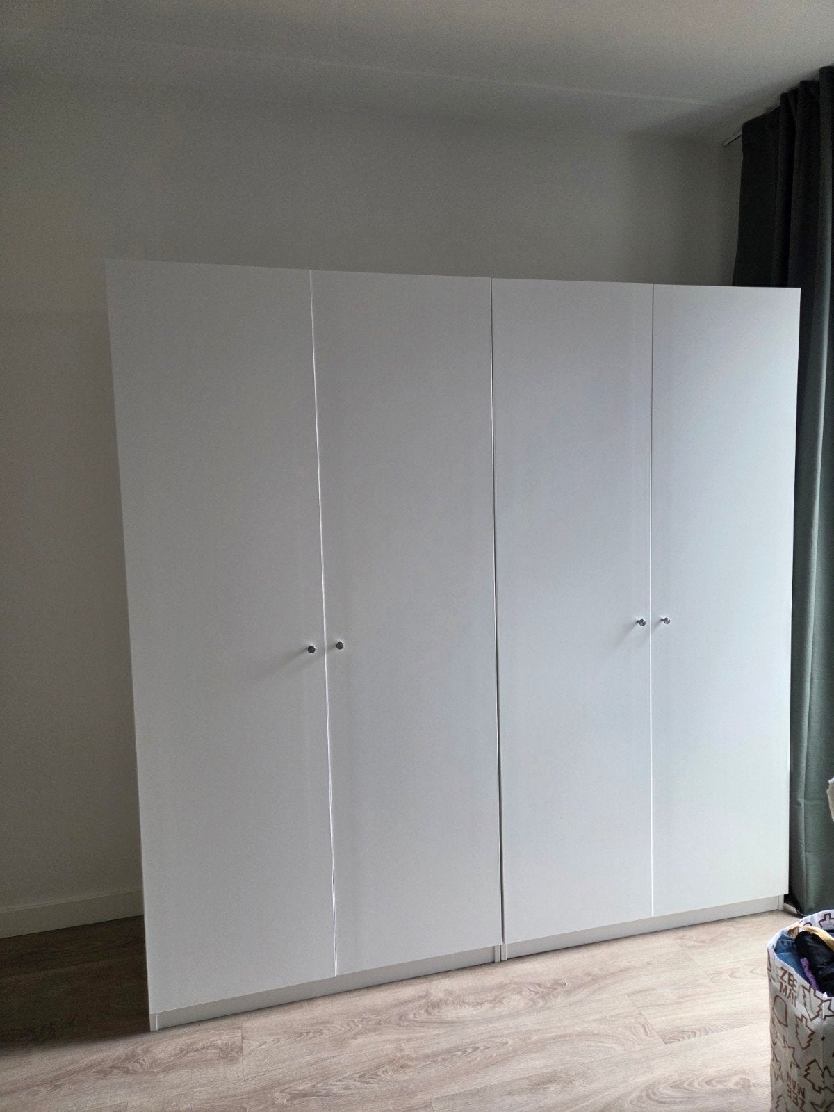 Twee witte IKEA Pax kasten 100x58x201 cm - Zo goed als nieuw, Ophalen, Met deur(en), 200 cm of meer, 50 tot 100 cm