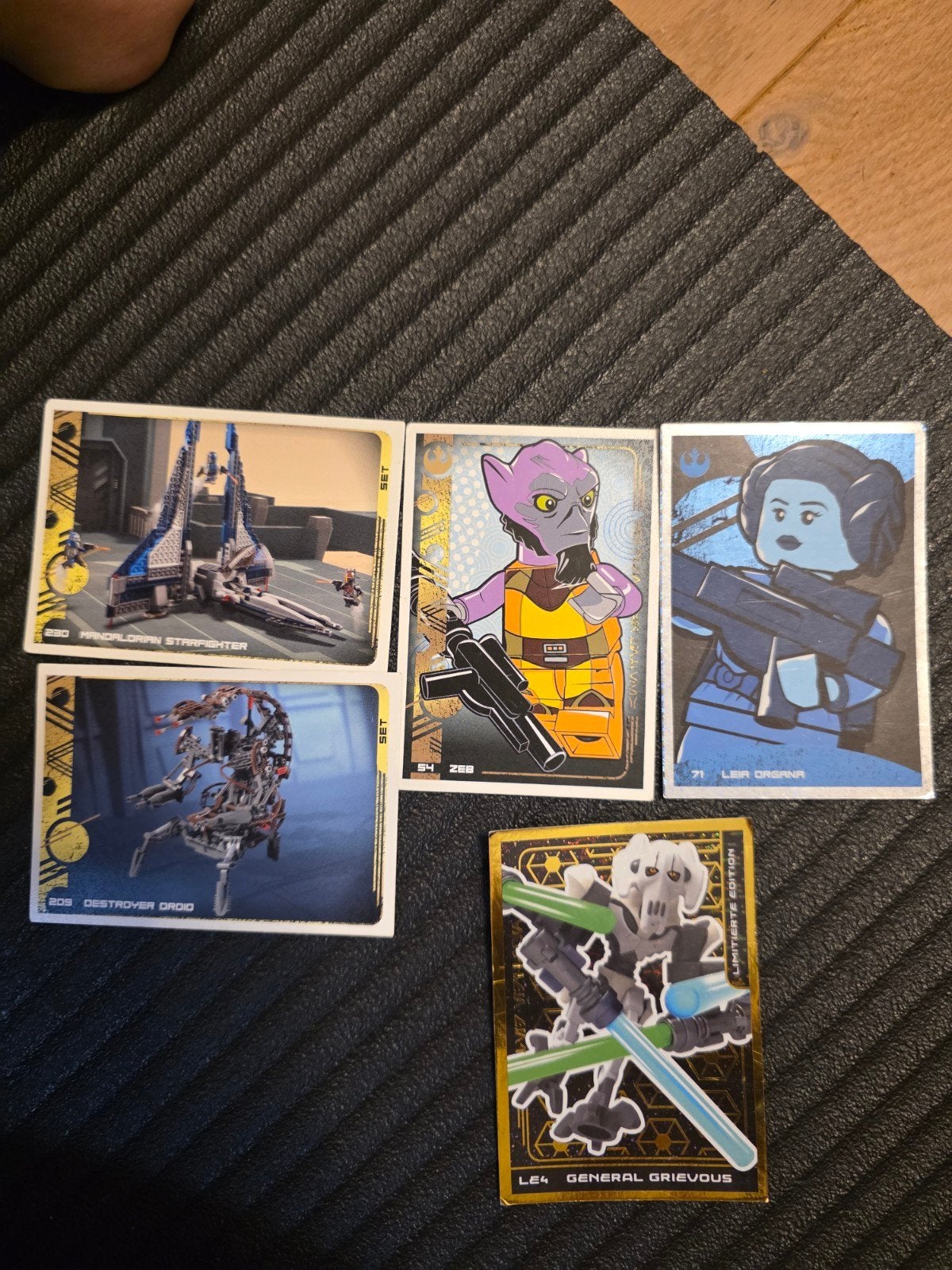 Lego Star Wars 25 Jaar Verzamelkaarten - 5 Stuks, Verzamelen, Ophalen of Verzenden, Zo goed als nieuw, Overige typen