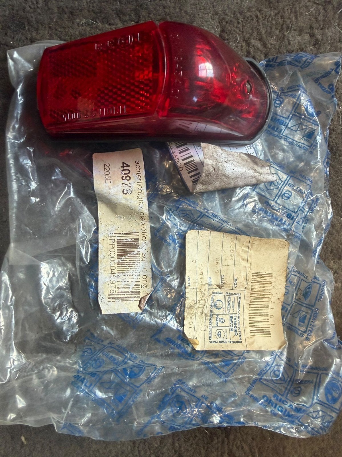 Gilera citta achterlicht, Ophalen of Verzenden