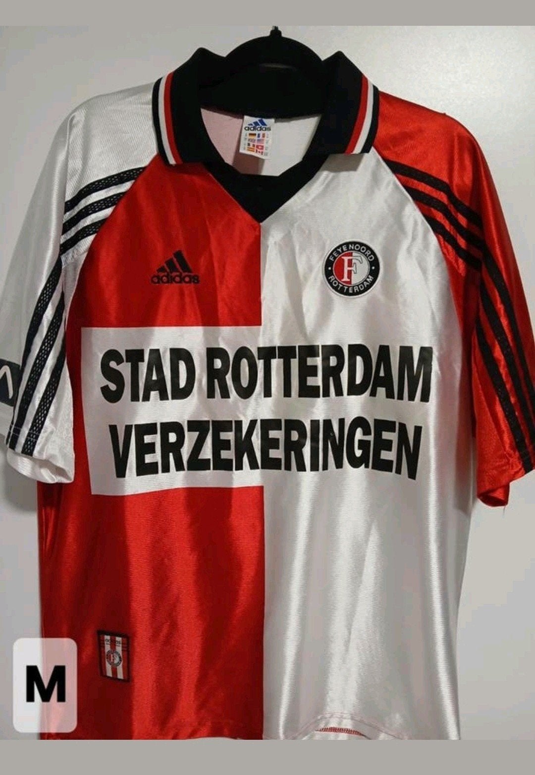 Feyenoord retro shirt 97-99, Sport en Fitness, Maat M, Ophalen of Verzenden, Gebruikt, Shirt