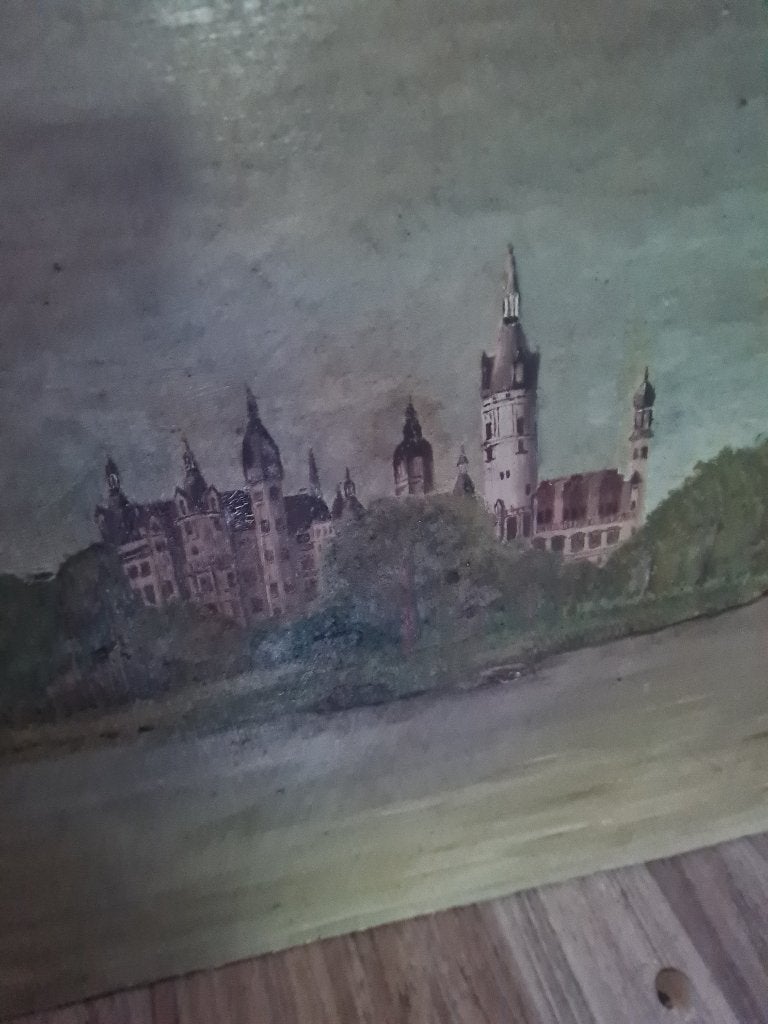 Olieverf schilderij op paneel oudje, Ophalen of Verzenden