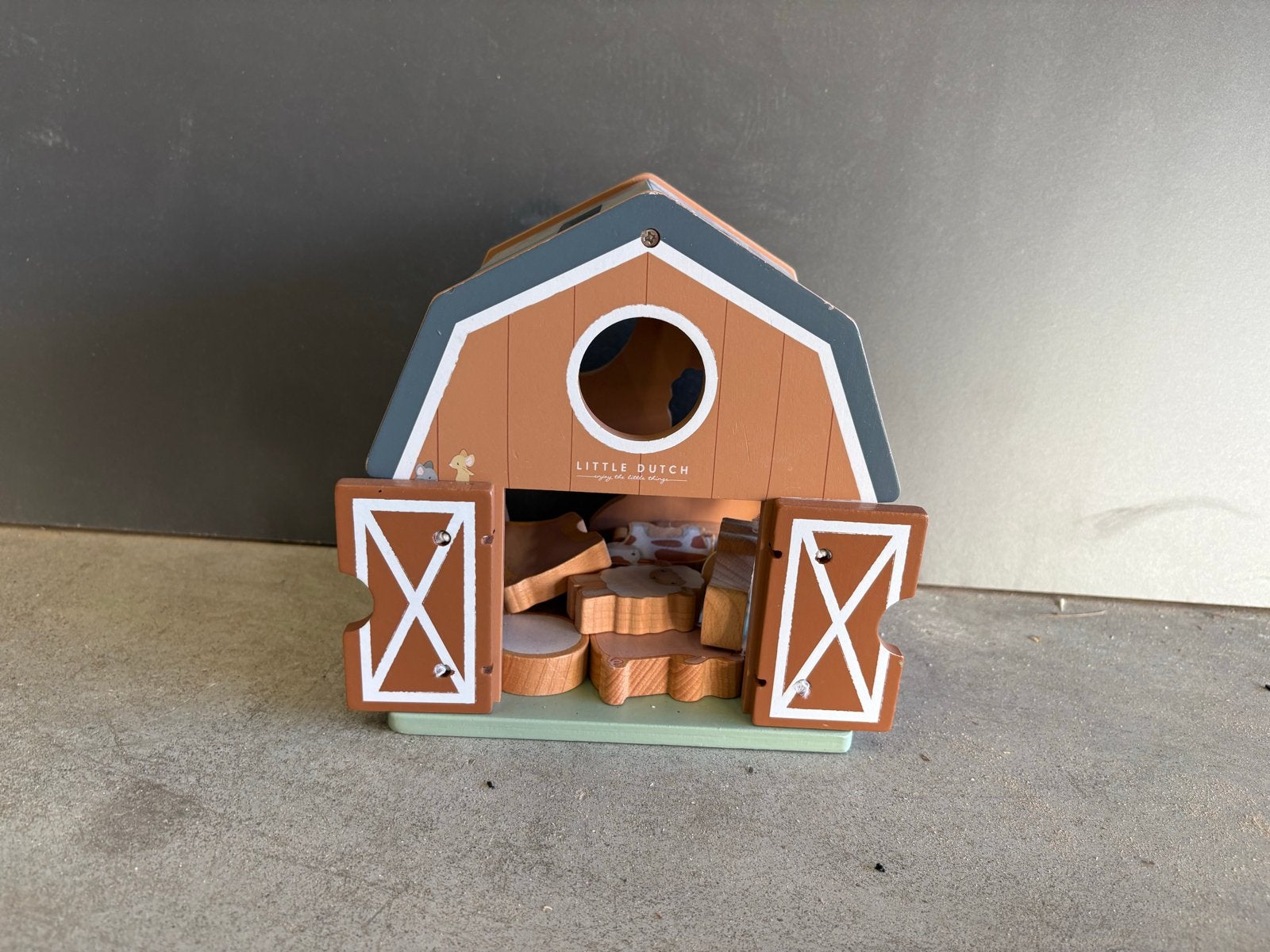 Little Dutch Houten Boerderij vormenstoof, Kinderen en Baby's, Speelgoed | Houten speelgoed, Ophalen, Gebruikt, Overige typen