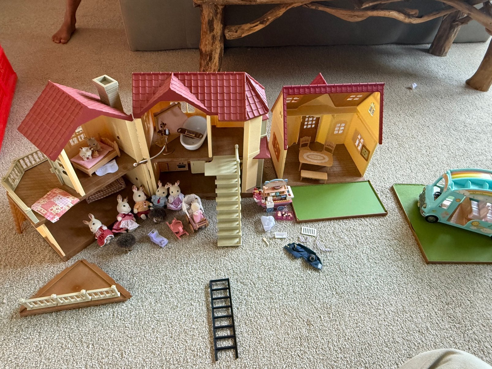 Sylvanian families muizen huis spulletjes, auto etc, Ophalen, Zo goed als nieuw