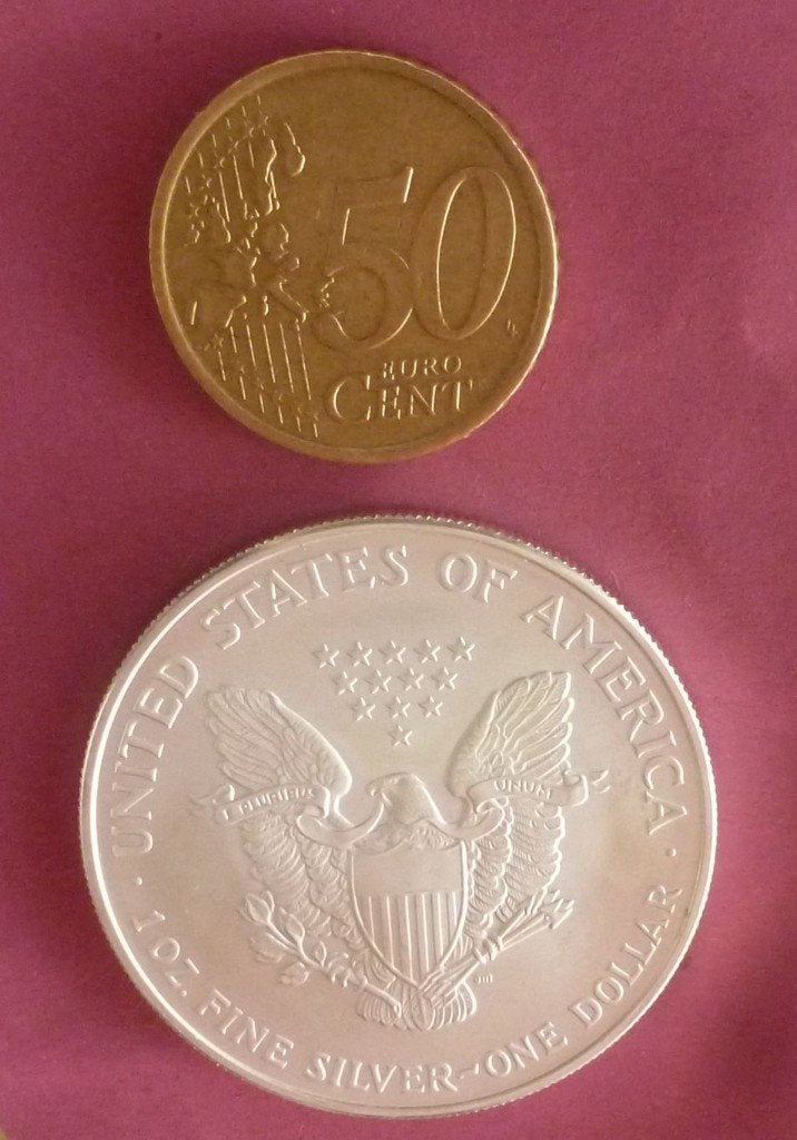 1x zilveren Eagle uit 2007 (1 Oz zilver 99,99 %), Ophalen of Verzenden, Noord-Amerika, Losse munt, Zilver