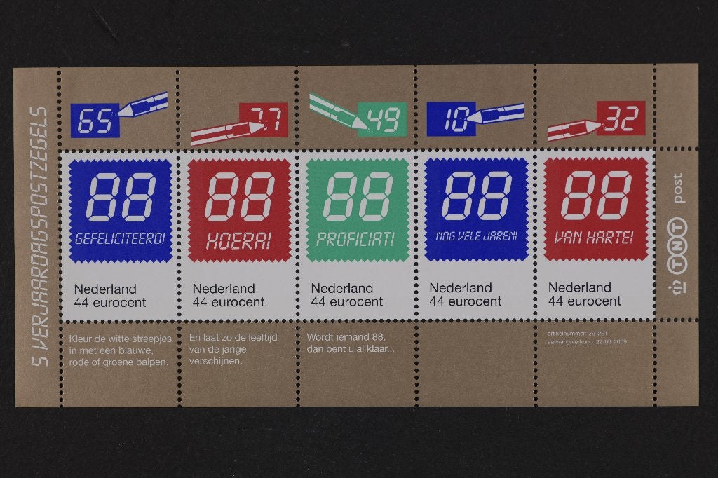 verjaardags postzegels, Verzenden, Postfris