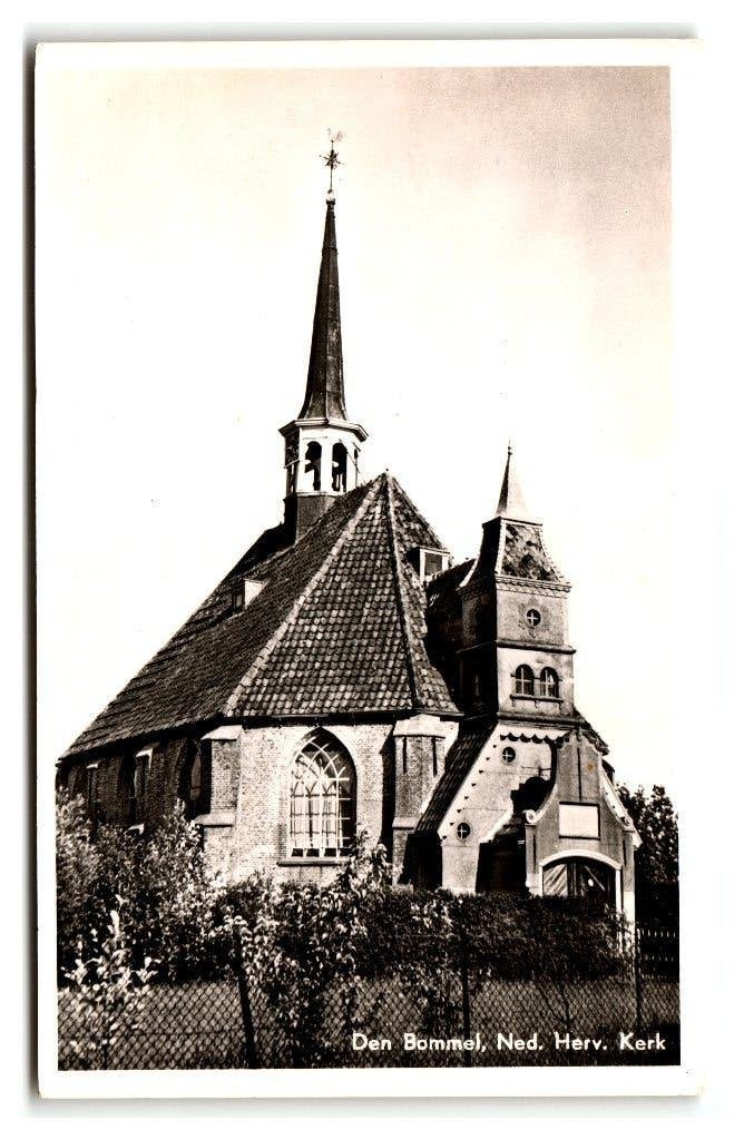 Den Bommel, Ned. Herv. Kerk, Verzamelen, Ansichtkaarten | Nederland, Ongelopen, Zuid-Holland, 1940 tot 1960, Verzenden