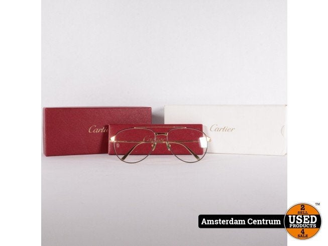 Cartier Pilot Frame Glasses CT0039O 004 - Nette staat, Sieraden, Tassen en Uiterlijk, Zonnebrillen en Brillen | Heren, Cartier