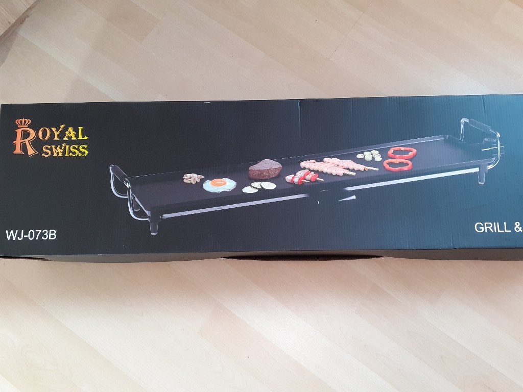 Royal SwissTeppanyaki grillplaat XL, Witgoed en Apparatuur, Ophalen of Verzenden, Nieuw, Tafelgrill