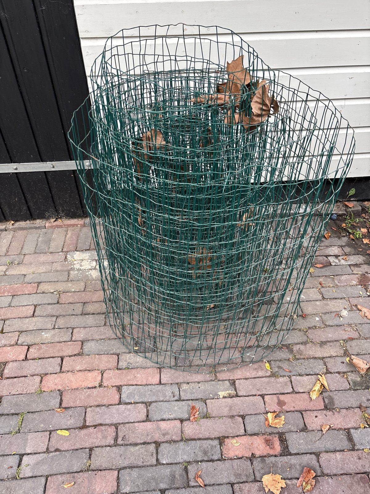 Rol groen geplastificeerd gaas, Tuin en Terras, Ophalen, Gebruikt, 20 meter of meer, Gaas