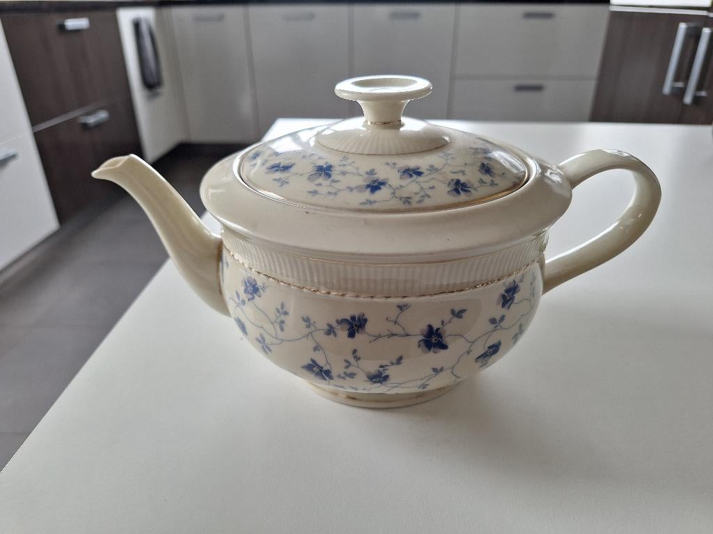 Arzberg theepot  blauwbluten, Ophalen of Verzenden, Gebruikt, Porselein, Overige typen