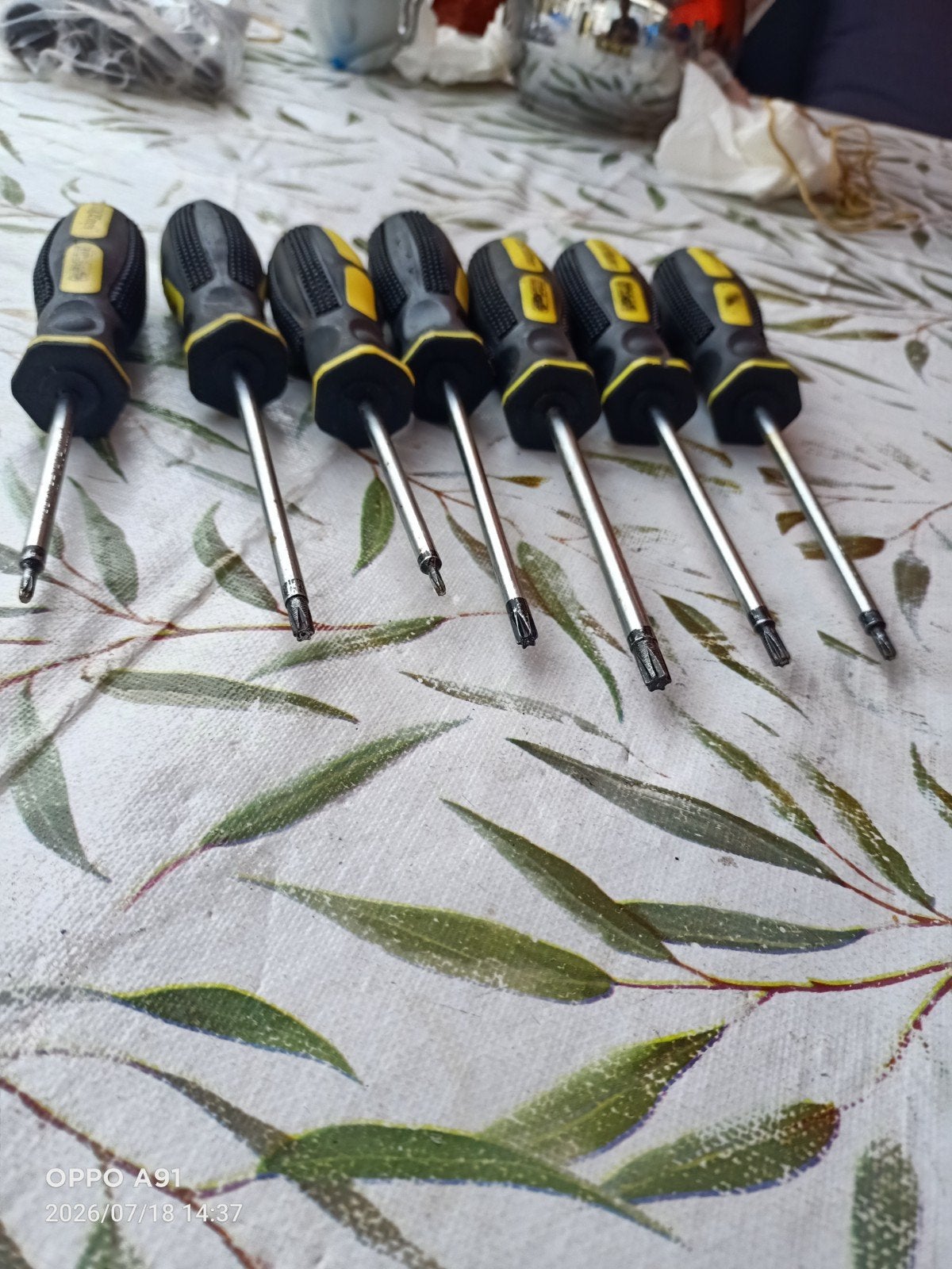 Set van 6 schroevendraaiers (Torx), Ophalen of Verzenden, Gebruikt, Schroevendraaier, Overige merken