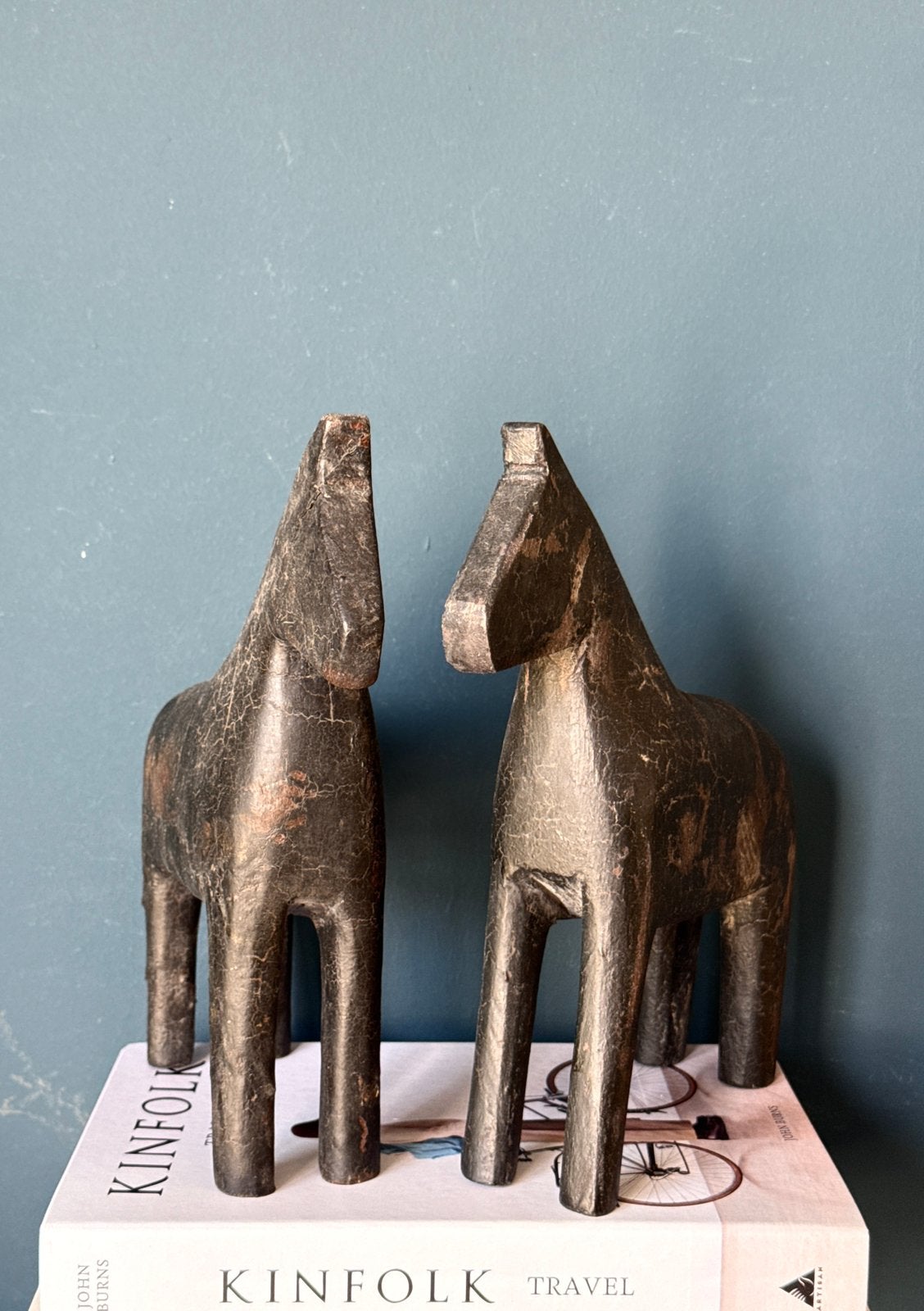 Set van 2 vintage Dala Dalarna paarden, Ophalen of Verzenden, Zo goed als nieuw, Dier