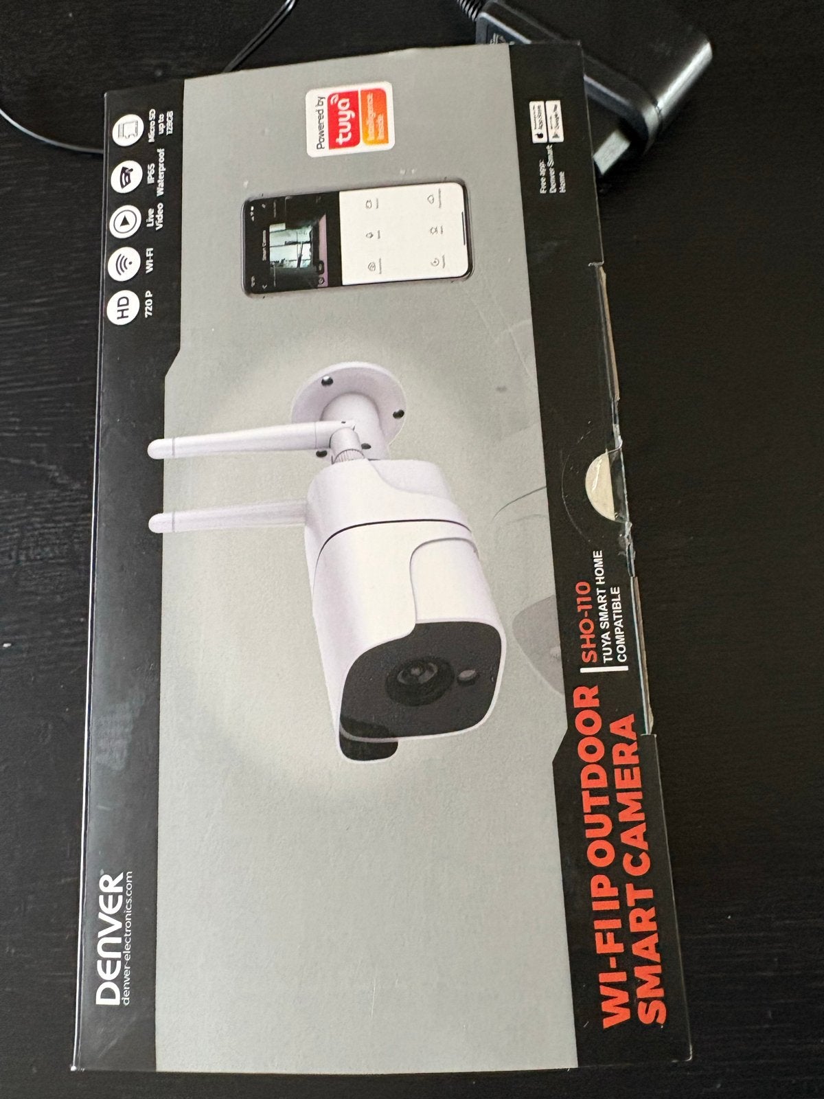 Denver SHO-110 Wi-Fi IP Buiten Smart Camera 720P HD, Ophalen, Nieuw, Buitencamera