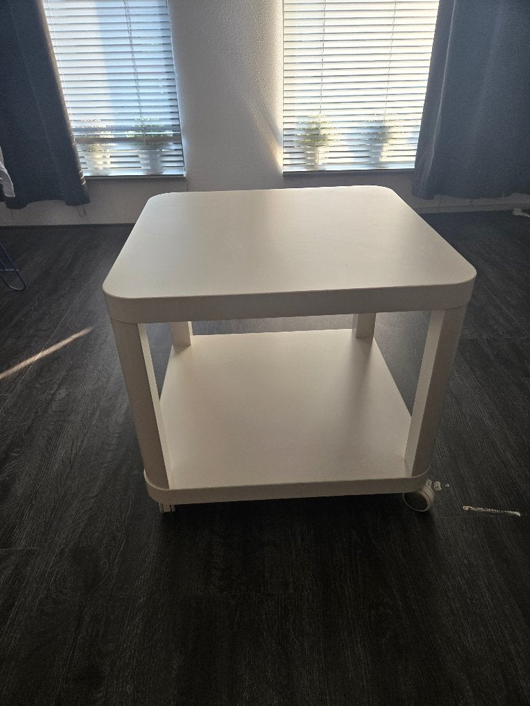 Salontafel op wieltjes, Ophalen of Verzenden, Rechthoekig, 50 tot 100 cm, 50 tot 100 cm