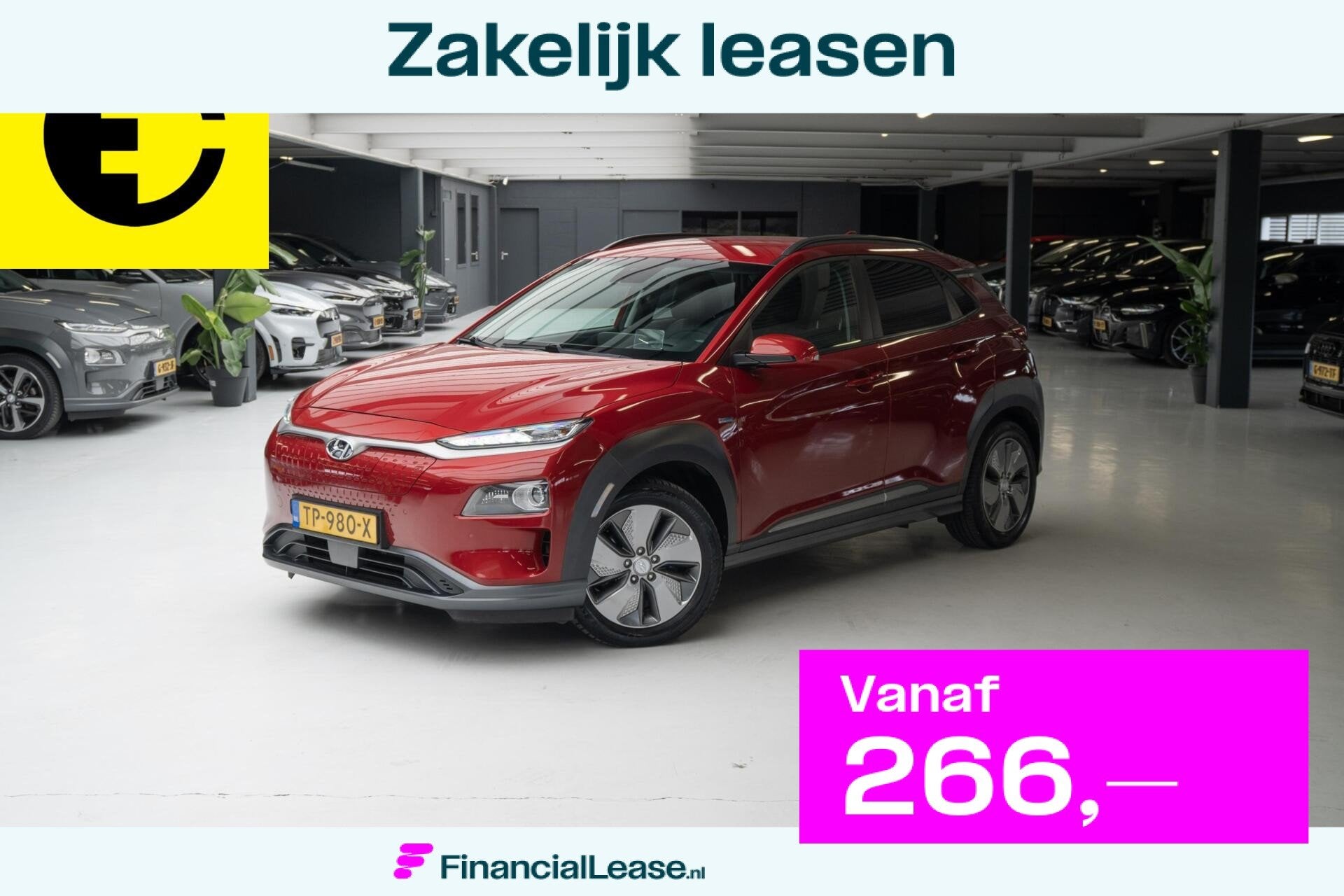 Hyundai Kona EV Premium 64 kWh | Stoelverkoeling | HUD | Stu