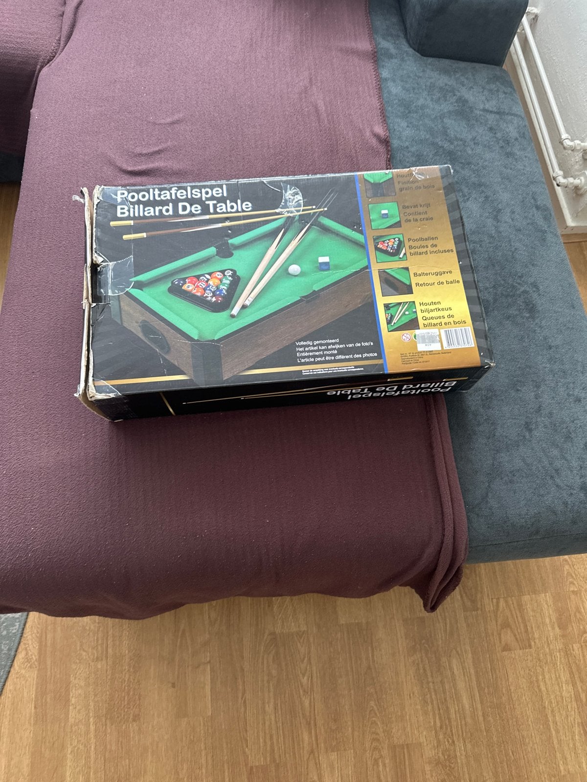 Compact Pooltafelspel - Biljart De Table, Sport en Fitness, Ophalen, Zo goed als nieuw, Pooltafel