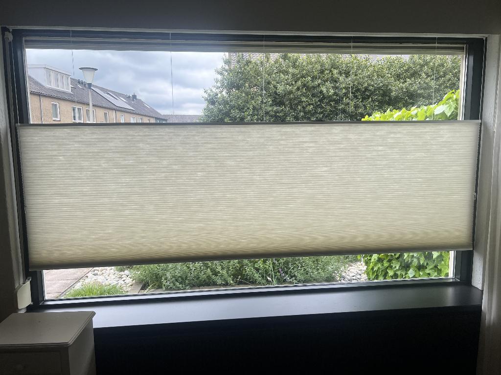 Plissé gordijn, Ophalen, Zo goed als nieuw, 200 cm of meer, 150 tot 200 cm