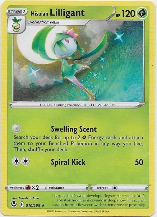 Silver Tempest,  Hisuian Lilligant [rare] 10/195, Verzenden, Nieuw, Losse kaart
