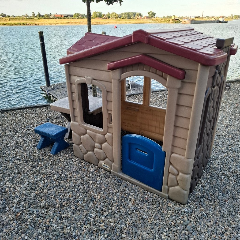 Little tikes speelhuis met picknicktafel + stoelen, Kinderen en Baby's, Ophalen of Verzenden, Gebruikt, Hout