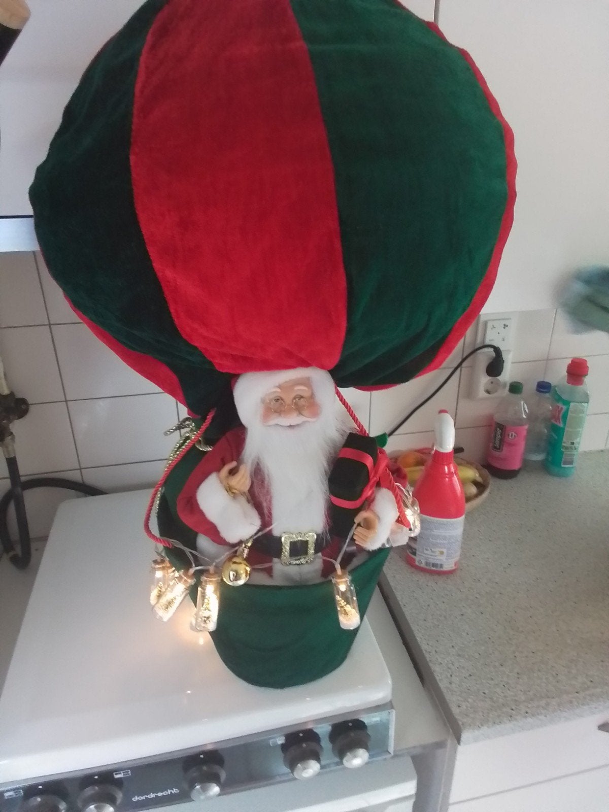 kerstman in luchtballon, Diversen, Ophalen of Verzenden