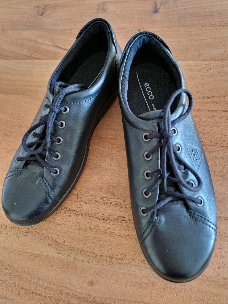Zwarte Ecco veterschoenen maat 37, Kleding | Dames, Ecco, Schoenen met lage hakken, Verzenden, Zwart