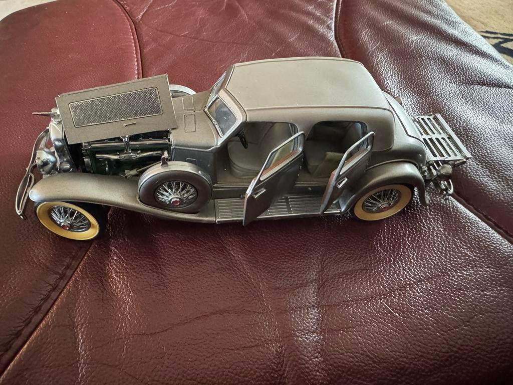 Franklin Mint Duesenberg SJ 1933 - 1:24 Franklin Mint!!, Ophalen of Verzenden, Zo goed als nieuw, Auto, Overige merken