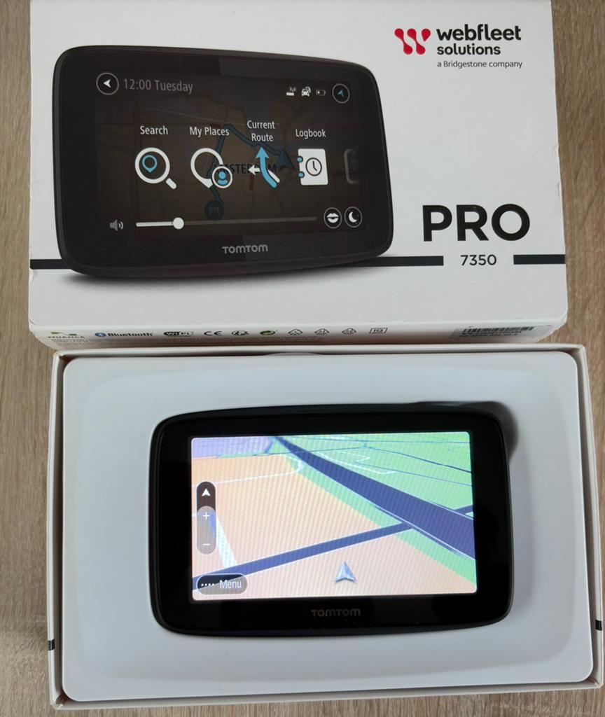 TomTom Pro 7350 Navigatiesysteem - Compleet in doos, Auto diversen, Ophalen of Verzenden, Zo goed als nieuw