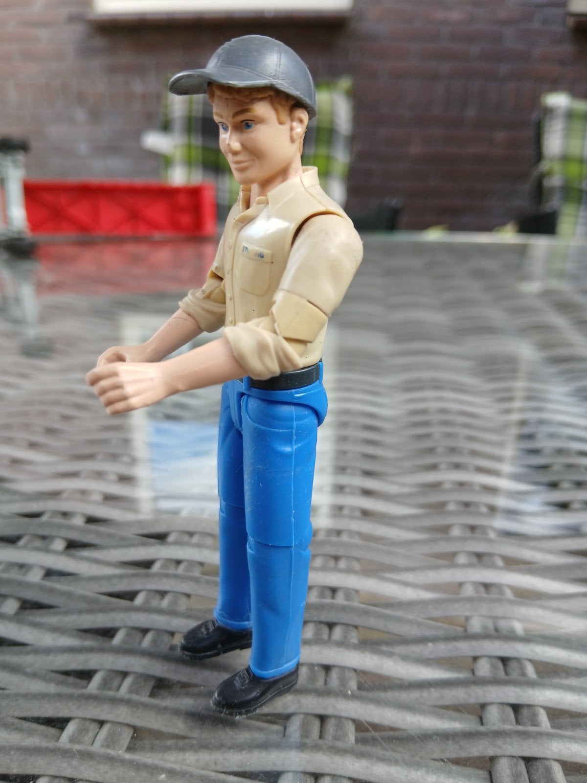 Bruder poppetje boer in prima staat, Ophalen, Gebruikt
