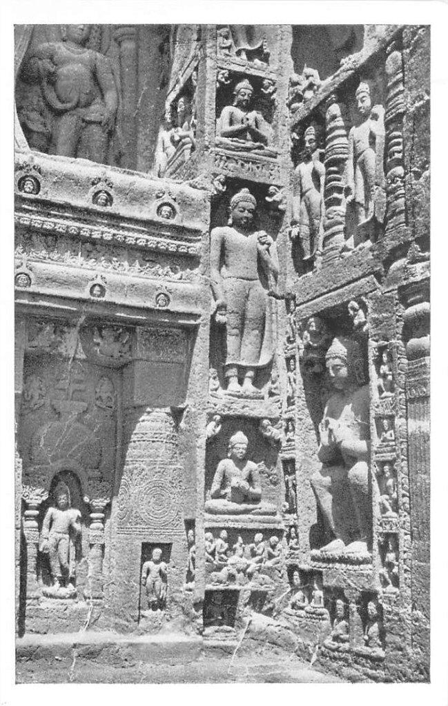 381-471-029 Ajanta Cave 19, Verzenden, Voor 1920, Overig Europa