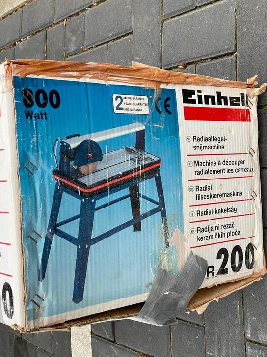 Einhell Radiaal Tegelsnijmachine 800W, Gebruikt, Overige typen, 600 tot 1200 watt, Ophalen of Verzenden