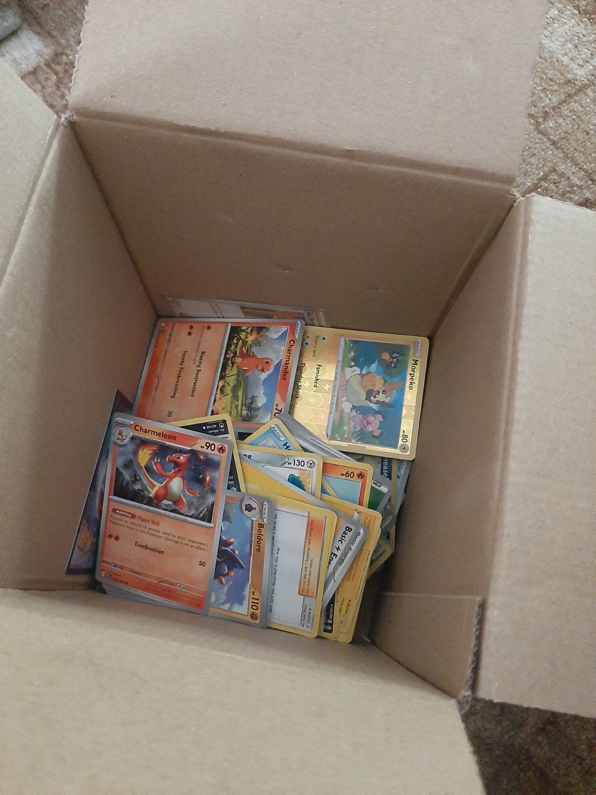 Pokémon kaarten collectie, Ophalen of Verzenden, Gebruikt, Meerdere kaarten