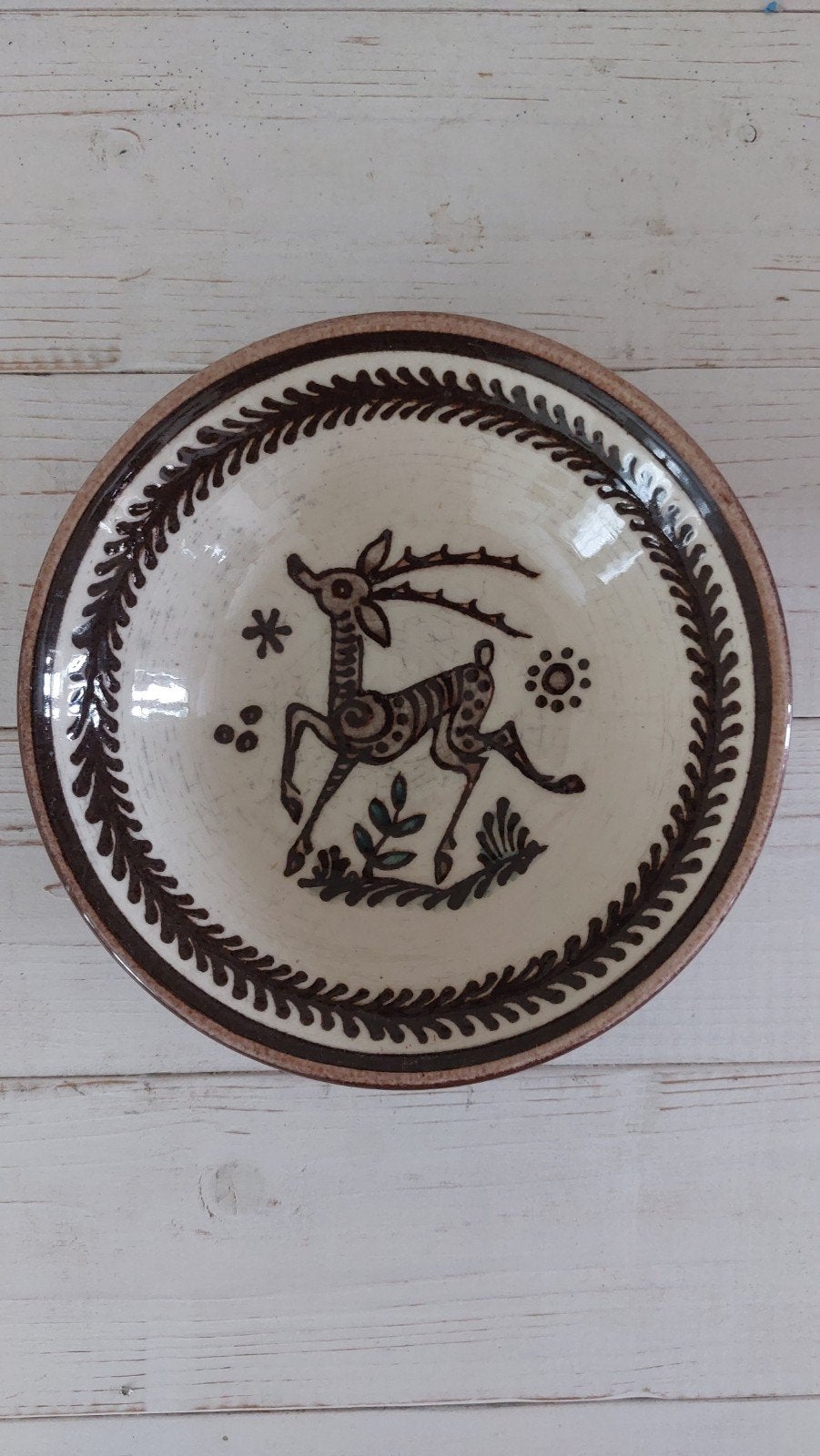 Vintage "bambi" schaal van Russel-Tiglia Tegelen, Ophalen of Verzenden