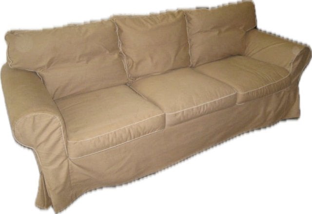 Ikea bankhoes, model EKTORP, 3-zitsbank te koop!, Ophalen, Gebruikt, Klassiek, Comfortabel, Driepersoons