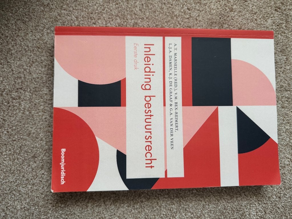 Inleiding bestuursrecht 1e druk, Boeken, Boom, Zo goed als nieuw, Alpha, HBO