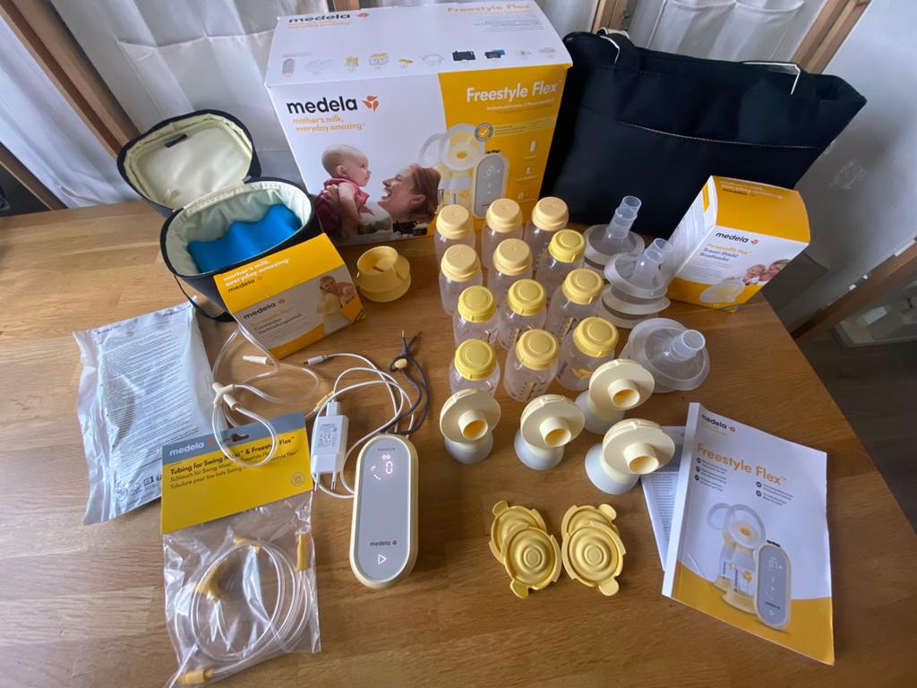 Medela Freestyle Flex | dubbele kolf, Kinderen en Baby's, Babyvoeding en Toebehoren, Ophalen of Verzenden, Zo goed als nieuw, Borstkolf