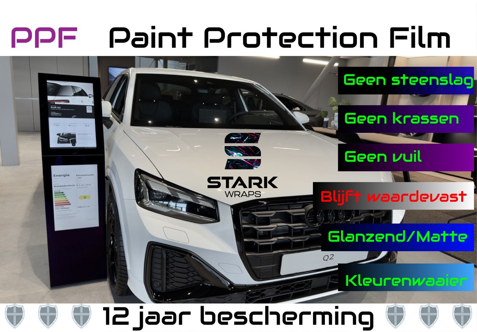 Audi  Q2, Q3, Q4, Q5, Q7, Q8  PPF, Ophalen