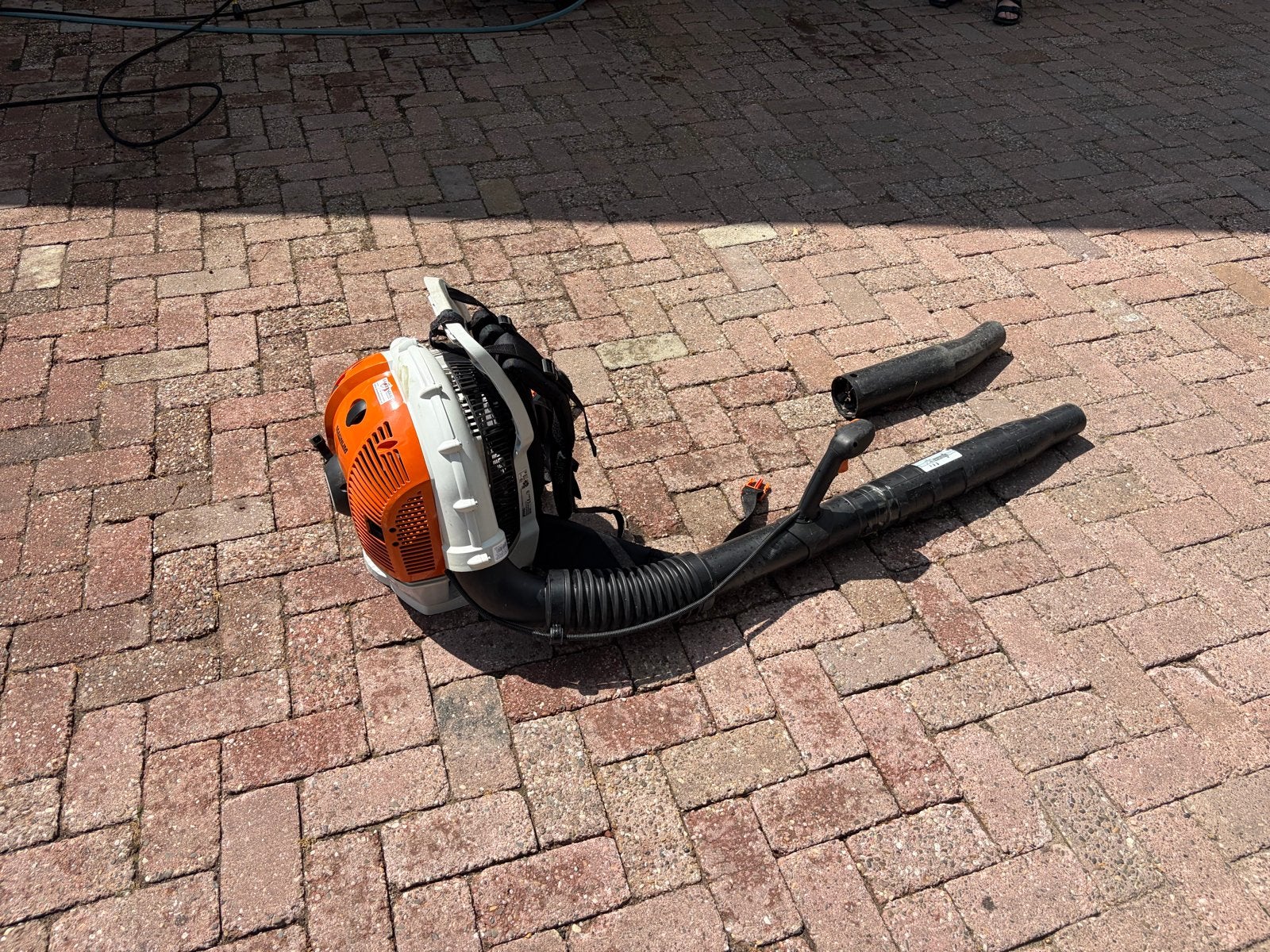 Stihl BR 600 Magnum Bladblazer - Krachtig en Betrouwbaar, Ophalen, Gebruikt, Benzine, Ruggedragen