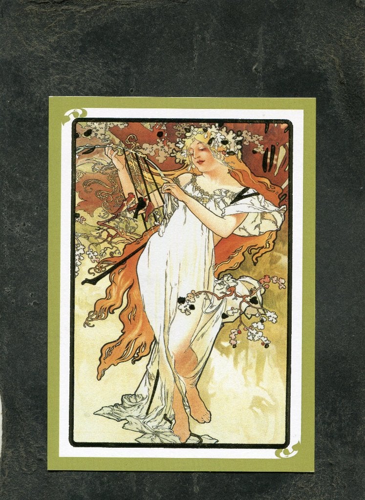 Ansicht Alfons Mucha - Jaro II, Verzamelen, Verzenden, 1980 tot heden, Ongelopen
