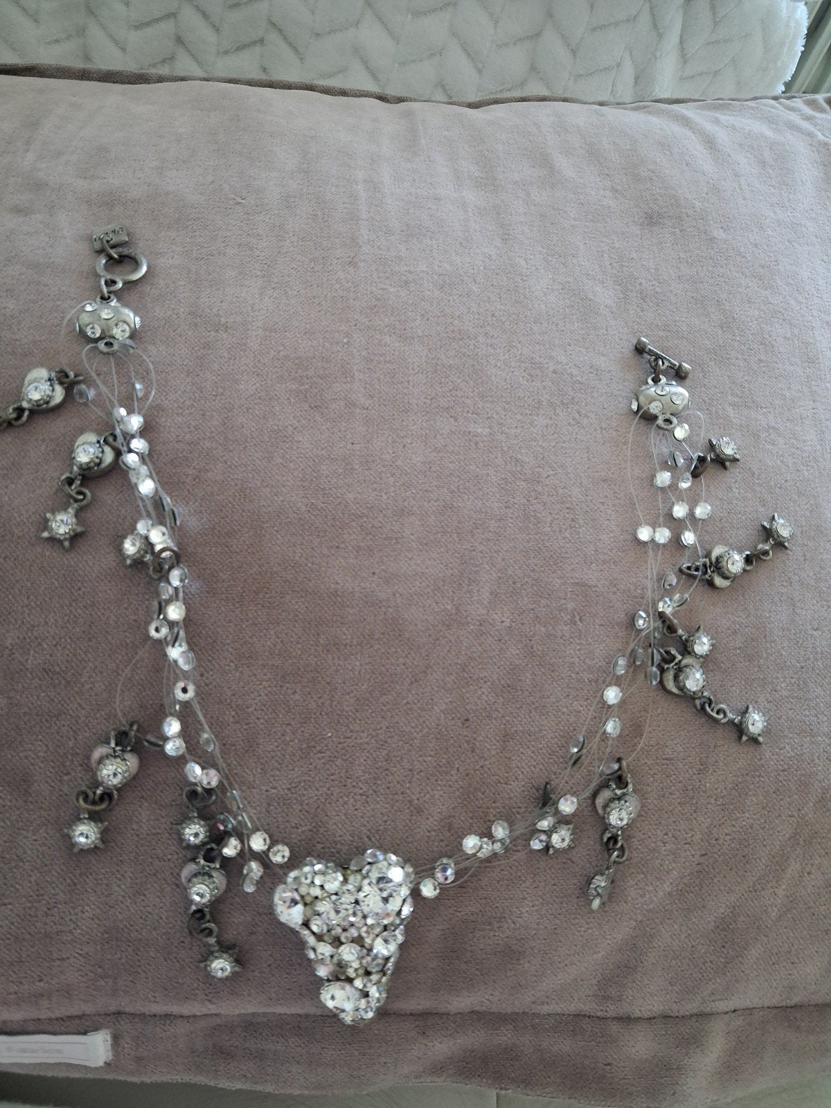 Otazu Vintage 1995 Swarovski Kristal Halsketting, Overige materialen, Gebruikt, Ophalen of Verzenden, Met kristal