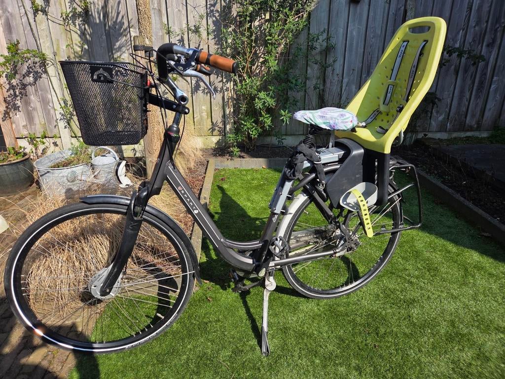 Sparta Moederfiets met Yepp achterstoeltje, frame maat 53cm, Ophalen, Sparta, Mandje, 1 zitje