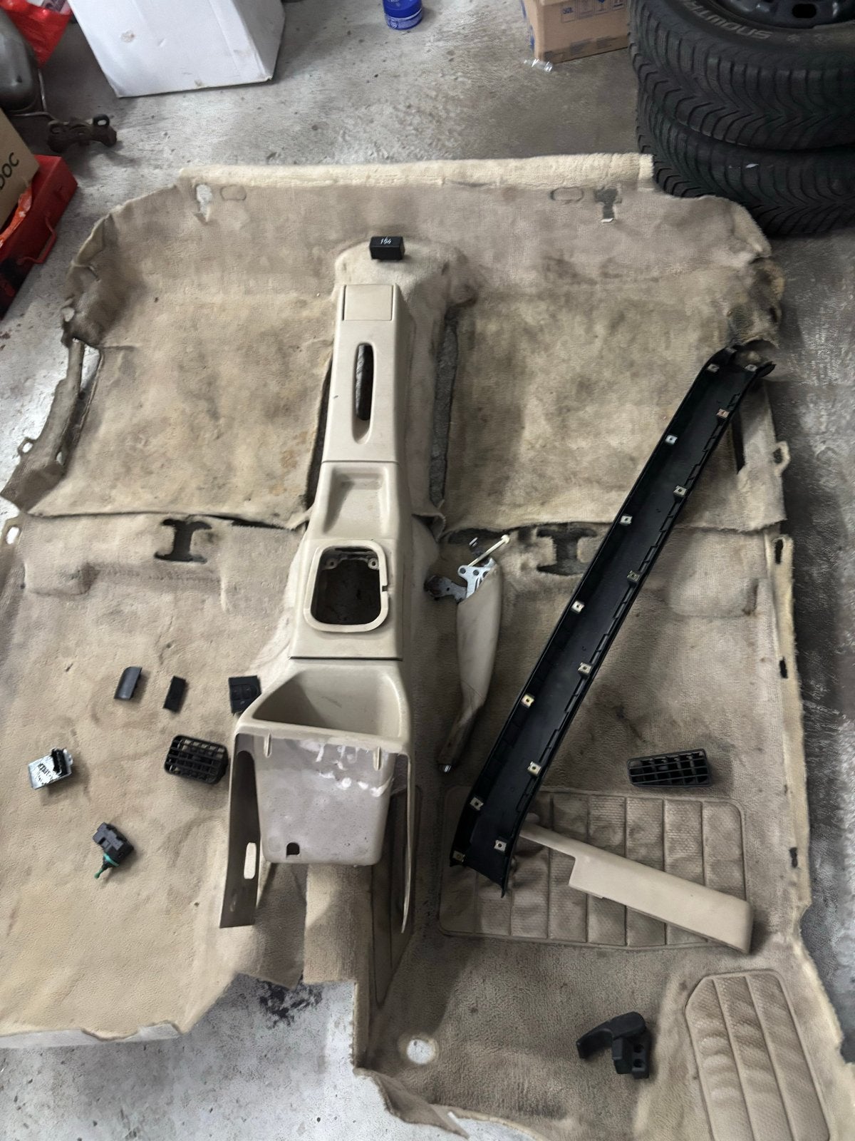 Volkswagen Golf 3 Interieur Onderdelen - Beige Leer, Ophalen, Gebruikt, Volkswagen