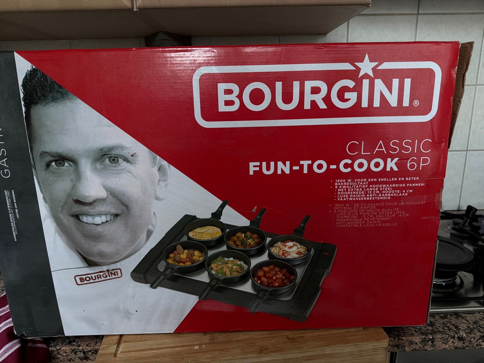 Bourgini Classic Fun-To-Cook 6P Gourmetstel, Ophalen, Zo goed als nieuw