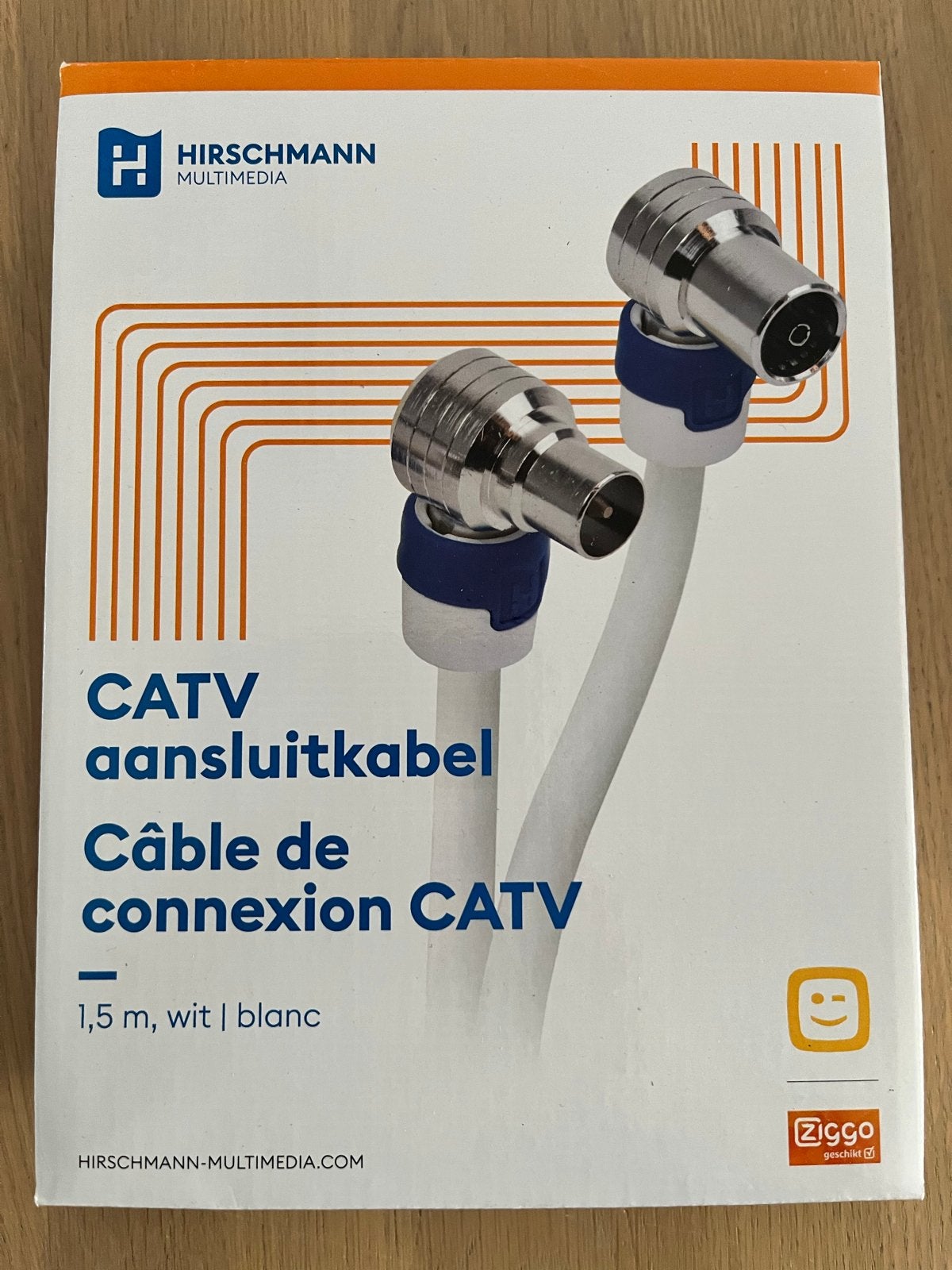 Hirschmann CATV aansluitkabel - Diverse lengtes, Ophalen of Verzenden, Nieuw, Minder dan 2 meter, Coaxiale kabel