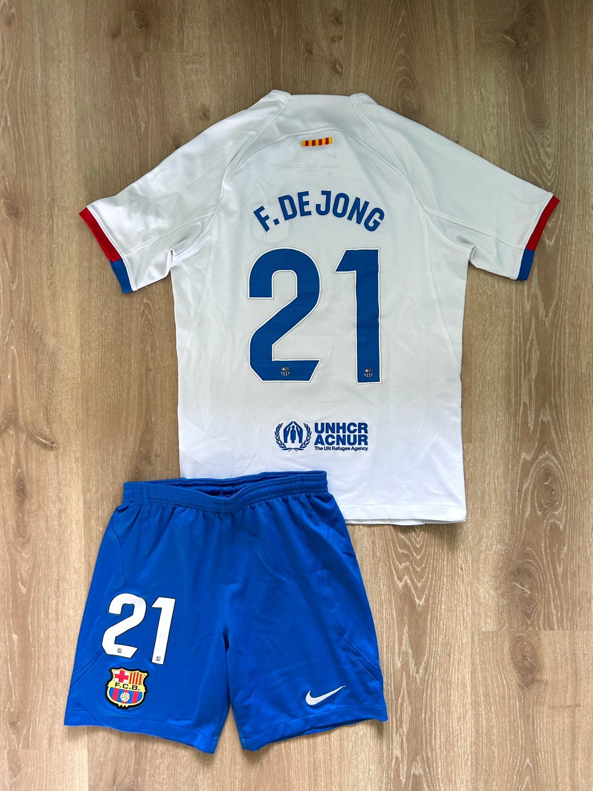 Frenkie de Jong FC Barcelona uittenue Nike 23/24 maat 147, Jongen of Meisje, Sport- of Zwemkleding, Ophalen of Verzenden, Zo goed als nieuw