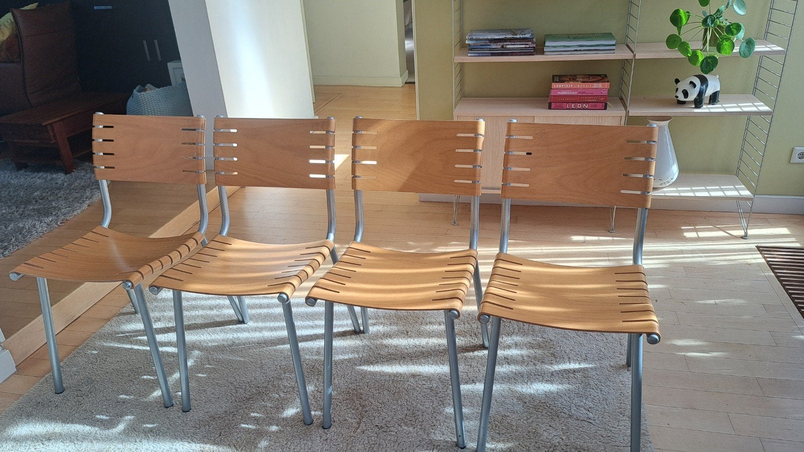 Set van 4 stoelen van Ruud Jan Kokke, merk Harvink, Huis en Inrichting, Ophalen, Gebruikt, Hout, Vier