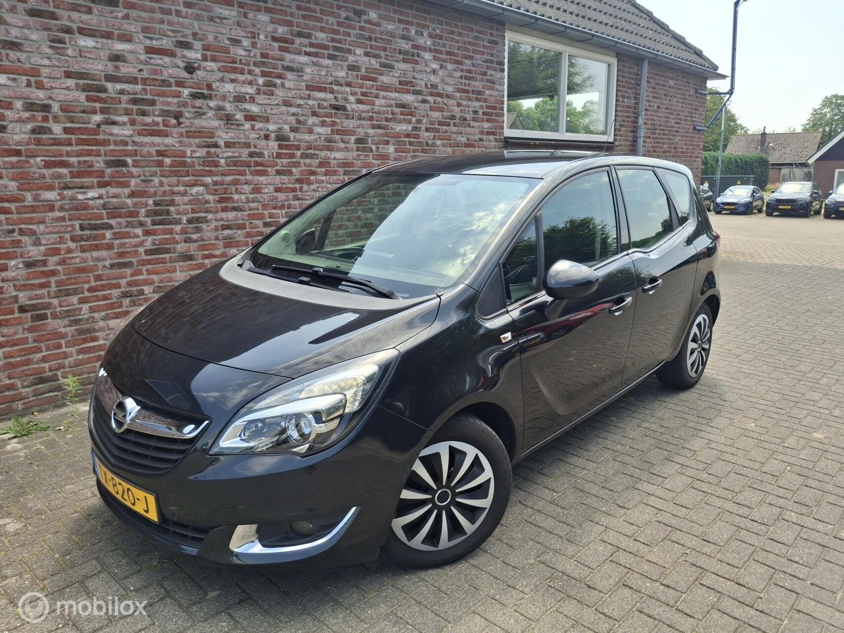 Opel Meriva 1.4 Turbo, Auto's, Gebruikt, Euro 6, 4 cilinders, Zwart