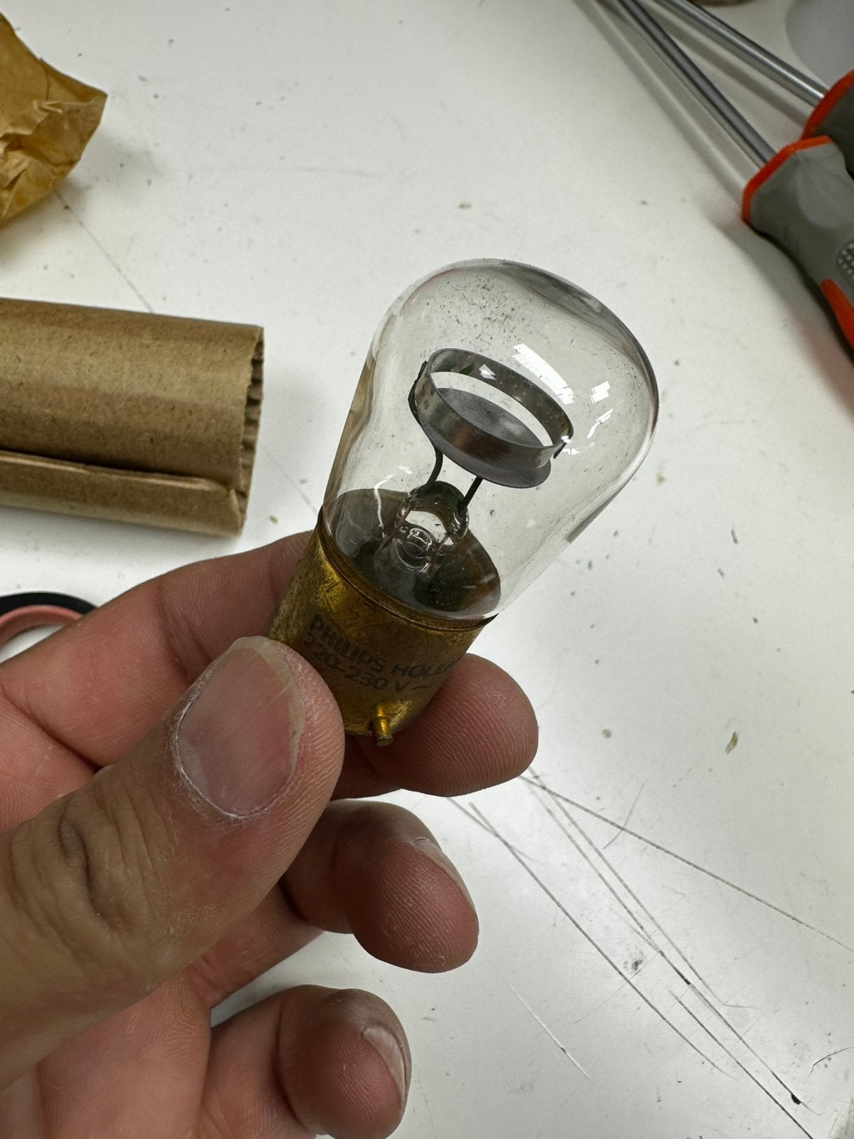 4x Vintage Philips GL45B glimlamp  220/230V  org verpakking, Hobby en Vrije tijd, Ophalen of Verzenden, Zo goed als nieuw