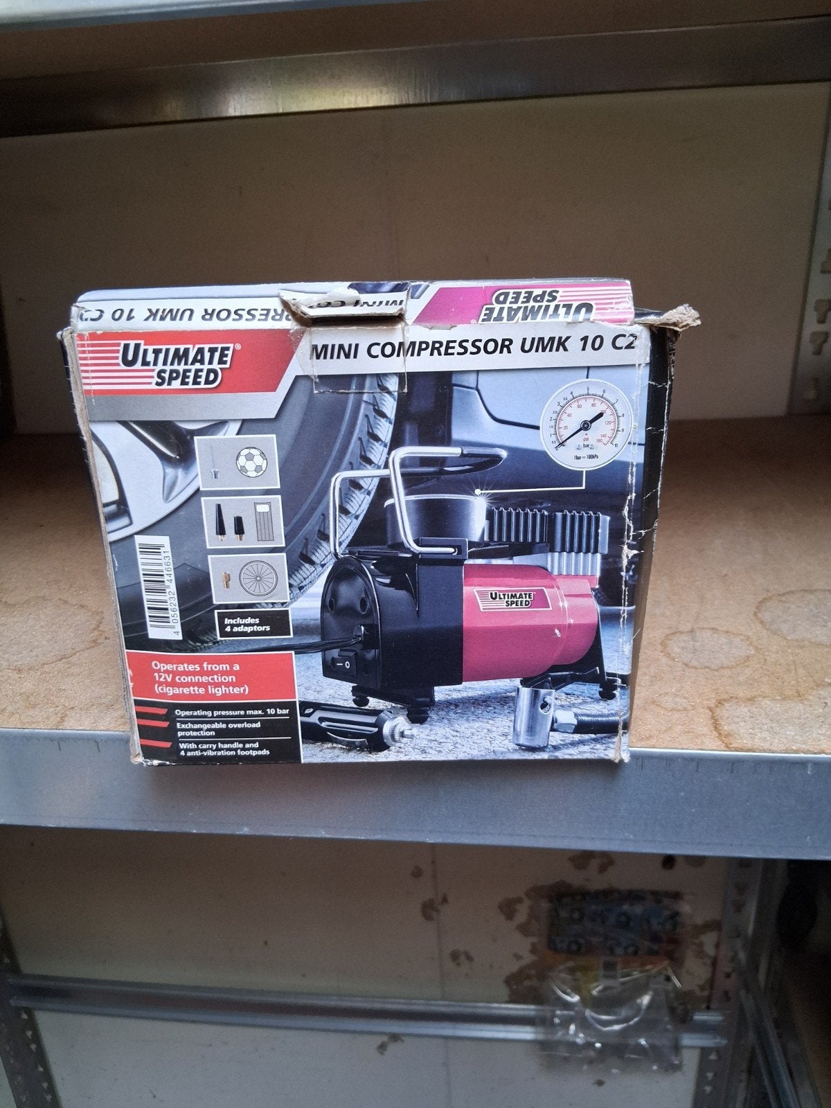 Nieuwe Ultimate Speed Mini Compressor UMK 10 C2, Doe-het-zelf en Verbouw, Compressors, 10 bar of meer, Nieuw, Ophalen of Verzenden