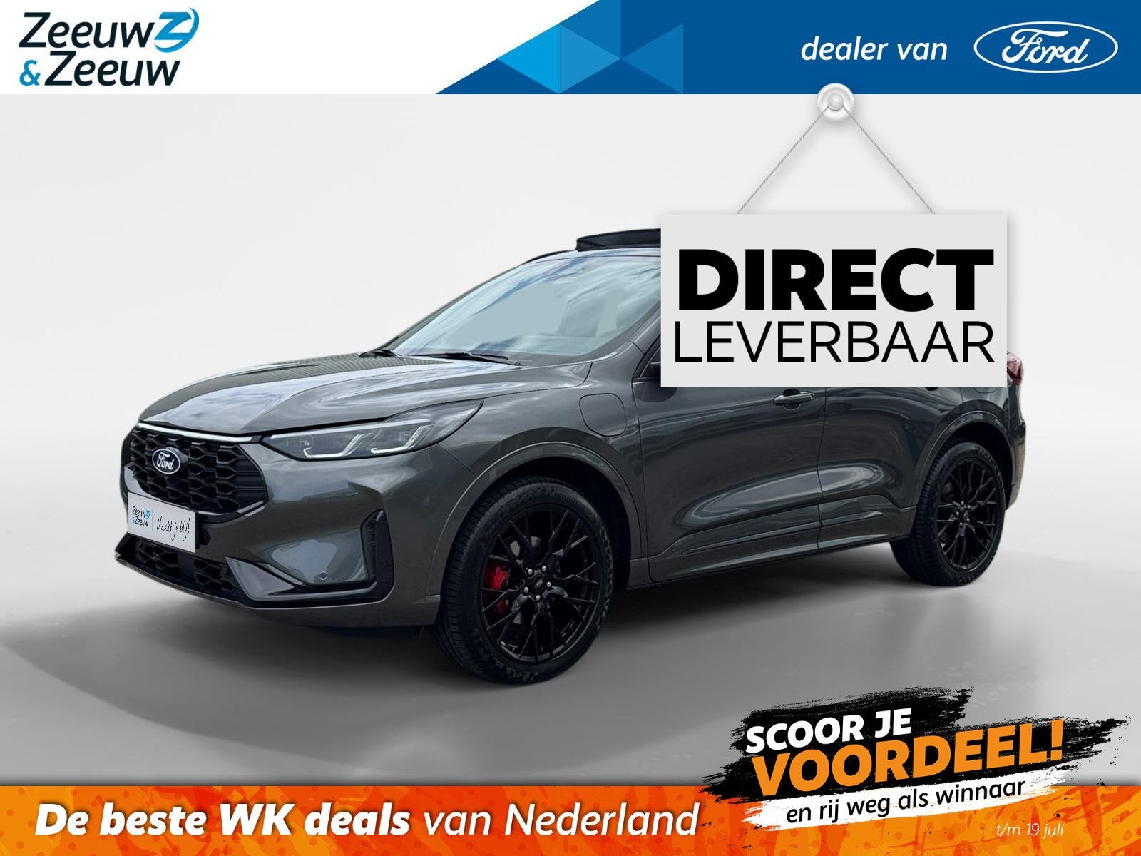 Ford Kuga 2.5 PHEV BlueCruise Edition | €4.000.- korting |, Auto's, Ford, Bedrijf, Te koop, Kuga, 360° camera, ABS, Achteruitrijcamera