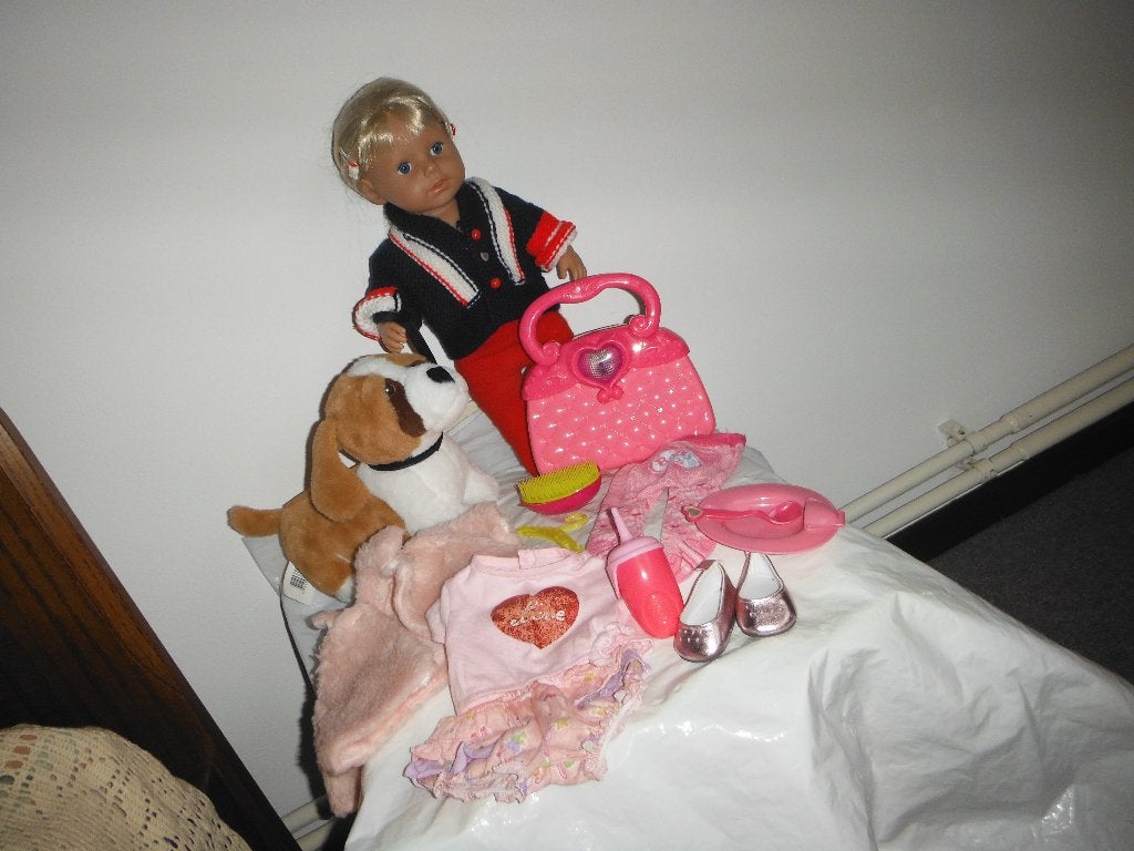 baby born grote zus met acc, Ophalen of Verzenden, Zo goed als nieuw, Babypop